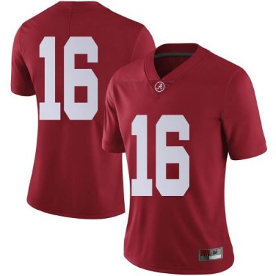 Women's Alabama Crimson Tide #16 Will Reichard Crimson Limited NCAA College Football Jersey 2403FGDO0